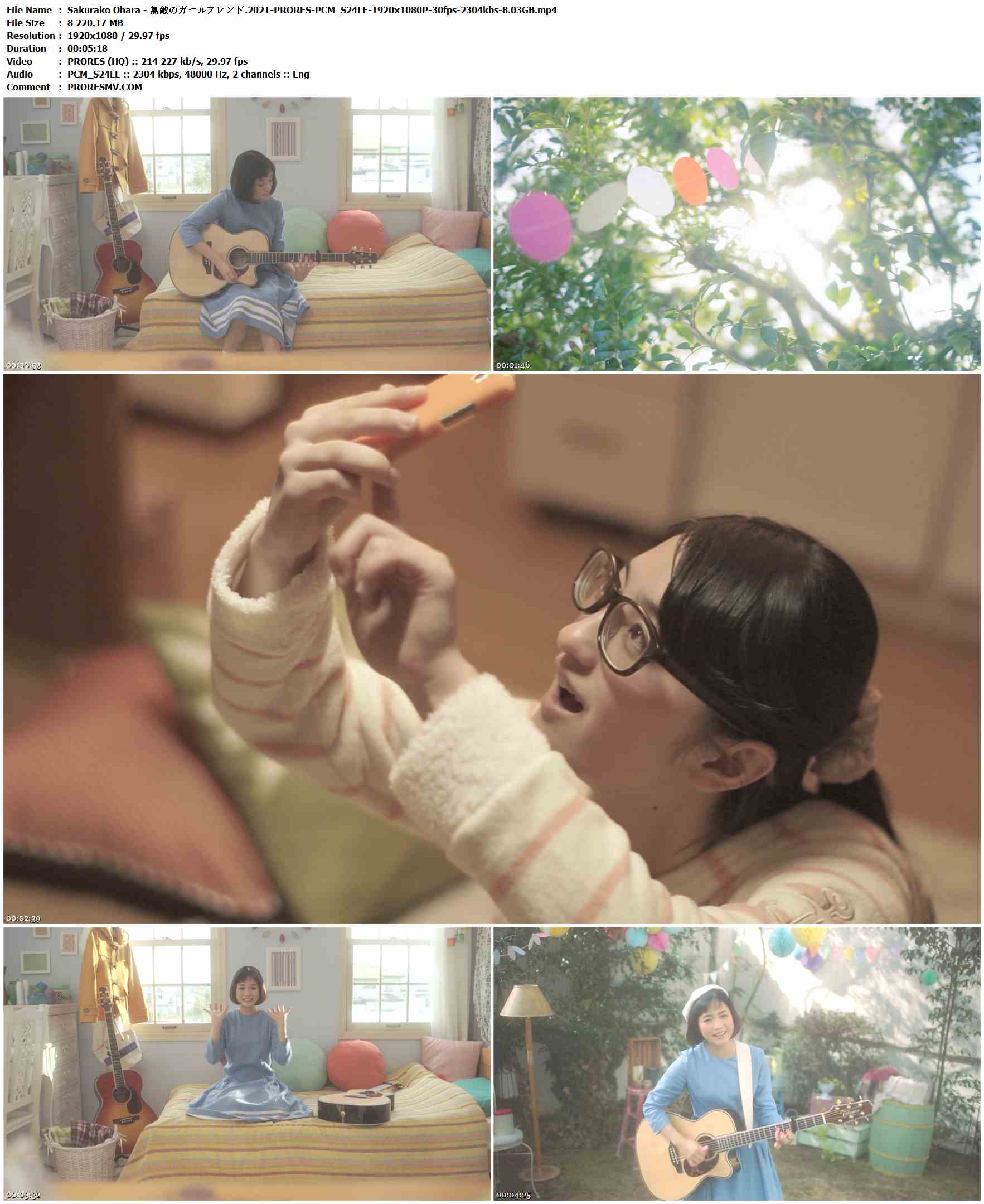 Sakurako Ohara - 無敵のガールフレンド.2021-PRORES-PCM_S24LE-1920x1080P-30fps-2304kbs-8.03GB官方MV_高清MV